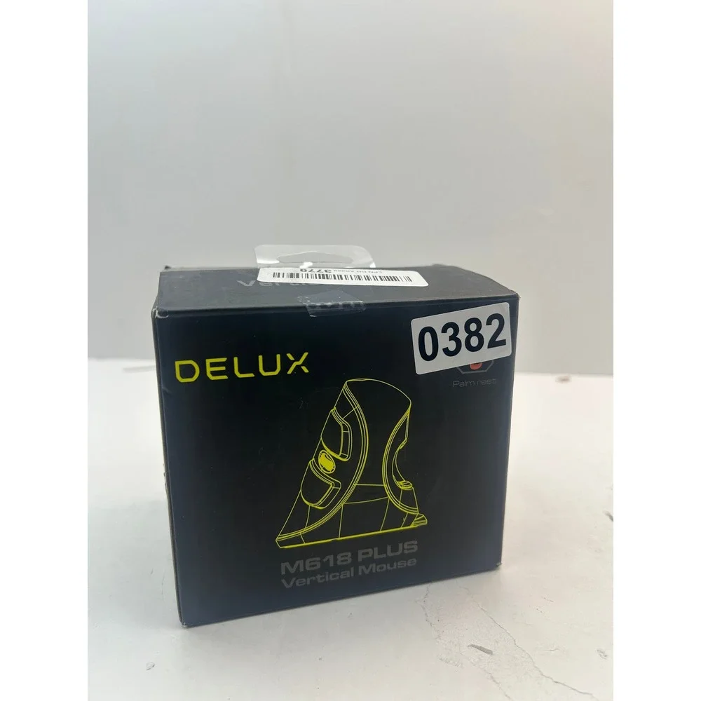Delux M618 Plus Vertical Mouse Wireless Large Black